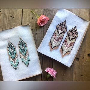 Artisan Seed Bead Earrings